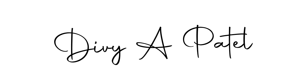 How to make Divy A Patel signature? Autography-DOLnW is a professional autograph style. Create handwritten signature for Divy A Patel name. Divy A Patel signature style 10 images and pictures png