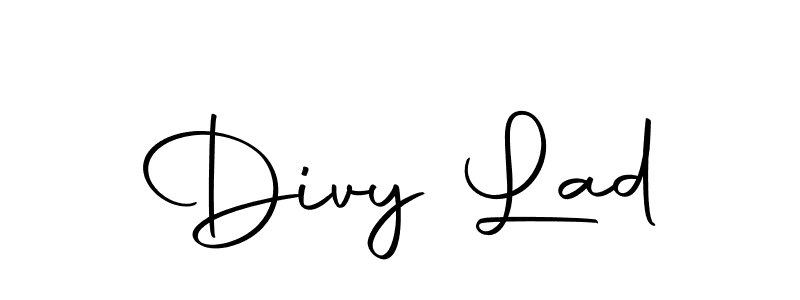 How to make Divy Lad name signature. Use Autography-DOLnW style for creating short signs online. This is the latest handwritten sign. Divy Lad signature style 10 images and pictures png