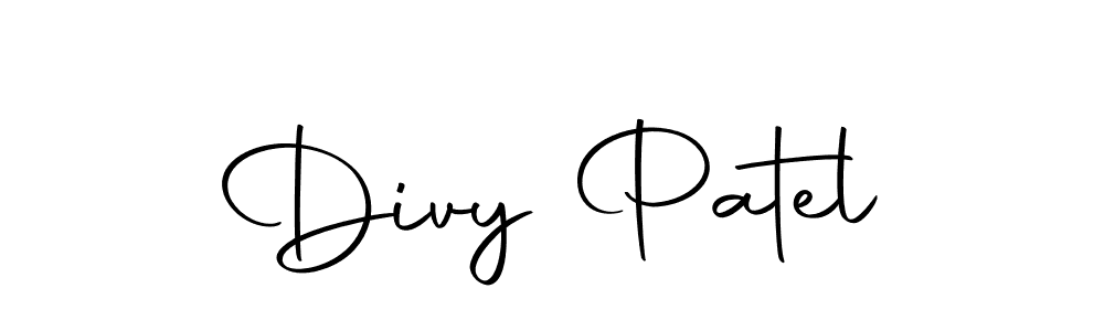 Make a beautiful signature design for name Divy Patel. With this signature (Autography-DOLnW) style, you can create a handwritten signature for free. Divy Patel signature style 10 images and pictures png