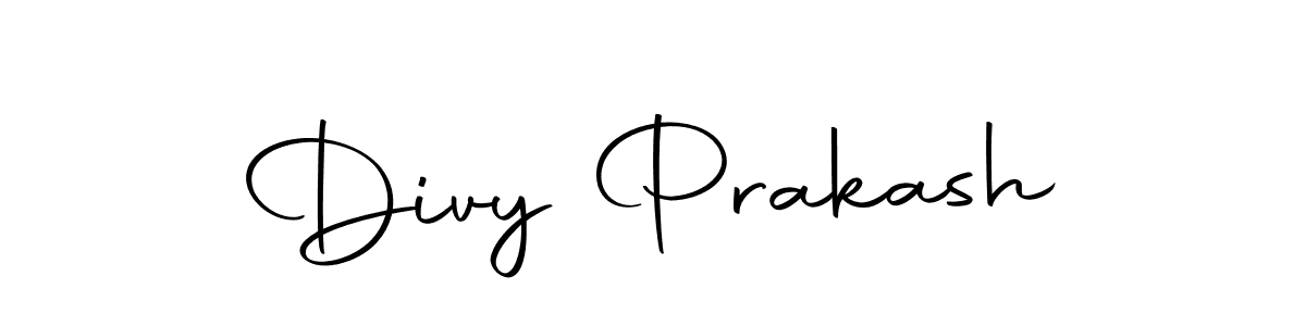 Divy Prakash stylish signature style. Best Handwritten Sign (Autography-DOLnW) for my name. Handwritten Signature Collection Ideas for my name Divy Prakash. Divy Prakash signature style 10 images and pictures png