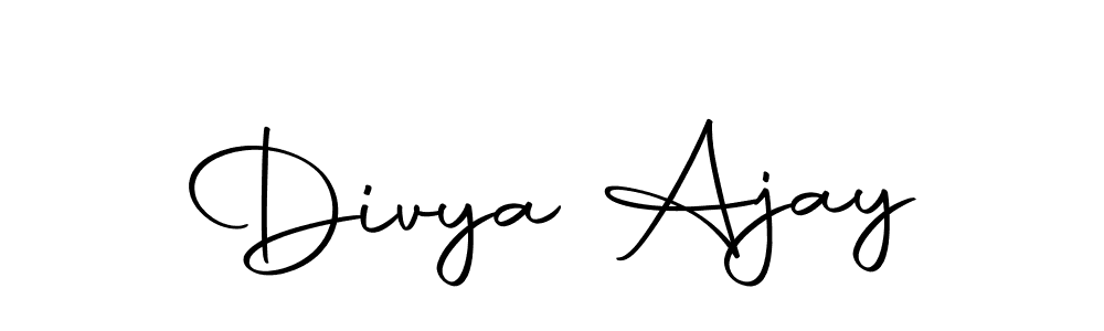 Here are the top 10 professional signature styles for the name Divya Ajay. These are the best autograph styles you can use for your name. Divya Ajay signature style 10 images and pictures png