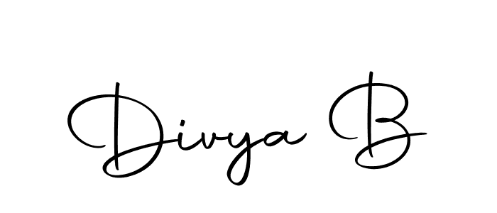 Also we have Divya B name is the best signature style. Create professional handwritten signature collection using Autography-DOLnW autograph style. Divya B signature style 10 images and pictures png