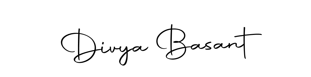 How to make Divya Basant name signature. Use Autography-DOLnW style for creating short signs online. This is the latest handwritten sign. Divya Basant signature style 10 images and pictures png