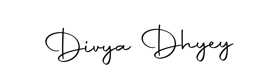 How to make Divya Dhyey signature? Autography-DOLnW is a professional autograph style. Create handwritten signature for Divya Dhyey name. Divya Dhyey signature style 10 images and pictures png