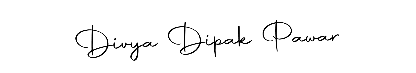 Design your own signature with our free online signature maker. With this signature software, you can create a handwritten (Autography-DOLnW) signature for name Divya Dipak Pawar. Divya Dipak Pawar signature style 10 images and pictures png