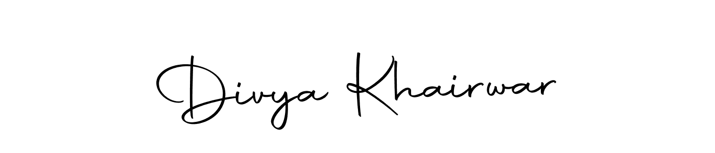 How to make Divya Khairwar signature? Autography-DOLnW is a professional autograph style. Create handwritten signature for Divya Khairwar name. Divya Khairwar signature style 10 images and pictures png