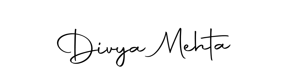 Create a beautiful signature design for name Divya Mehta. With this signature (Autography-DOLnW) fonts, you can make a handwritten signature for free. Divya Mehta signature style 10 images and pictures png