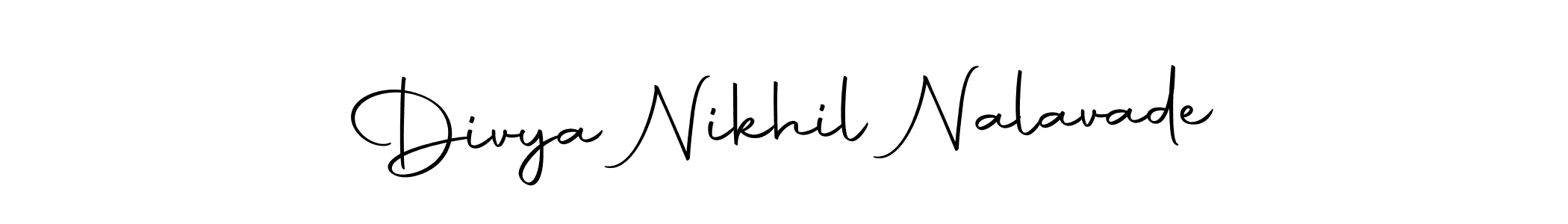 Use a signature maker to create a handwritten signature online. With this signature software, you can design (Autography-DOLnW) your own signature for name Divya Nikhil Nalavade. Divya Nikhil Nalavade signature style 10 images and pictures png