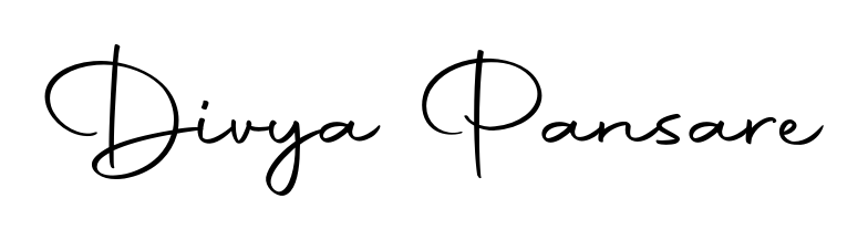 You can use this online signature creator to create a handwritten signature for the name Divya Pansare. This is the best online autograph maker. Divya Pansare signature style 10 images and pictures png