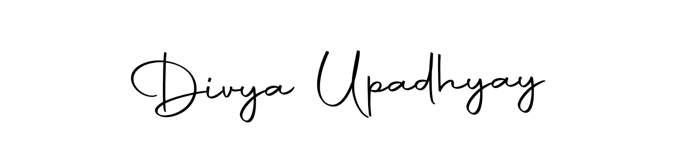 Create a beautiful signature design for name Divya Upadhyay. With this signature (Autography-DOLnW) fonts, you can make a handwritten signature for free. Divya Upadhyay signature style 10 images and pictures png