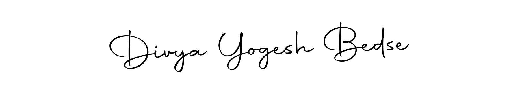 It looks lik you need a new signature style for name Divya Yogesh Bedse. Design unique handwritten (Autography-DOLnW) signature with our free signature maker in just a few clicks. Divya Yogesh Bedse signature style 10 images and pictures png