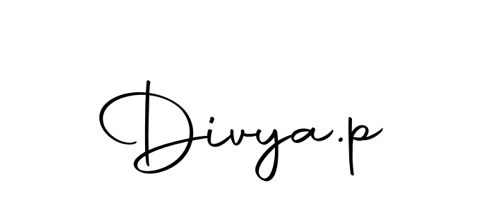 How to make Divya.p signature? Autography-DOLnW is a professional autograph style. Create handwritten signature for Divya.p name. Divya.p signature style 10 images and pictures png