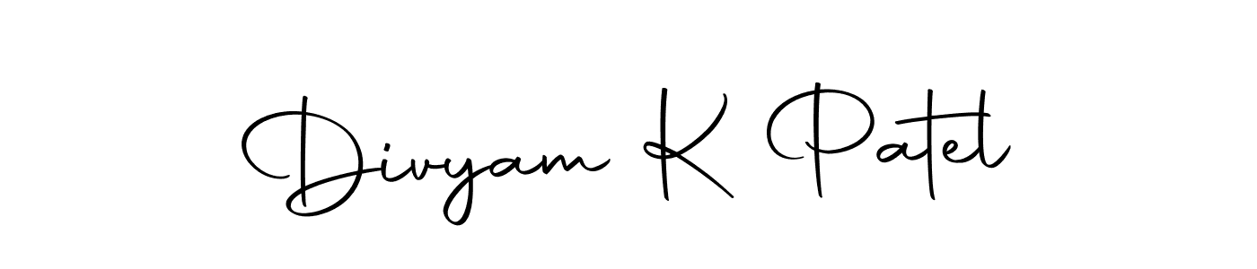 Make a beautiful signature design for name Divyam K Patel. Use this online signature maker to create a handwritten signature for free. Divyam K Patel signature style 10 images and pictures png