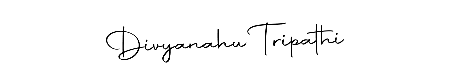 Design your own signature with our free online signature maker. With this signature software, you can create a handwritten (Autography-DOLnW) signature for name Divyanahu Tripathi. Divyanahu Tripathi signature style 10 images and pictures png
