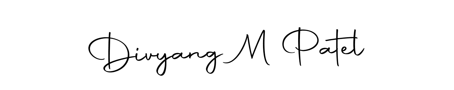 Make a beautiful signature design for name Divyang M Patel. Use this online signature maker to create a handwritten signature for free. Divyang M Patel signature style 10 images and pictures png