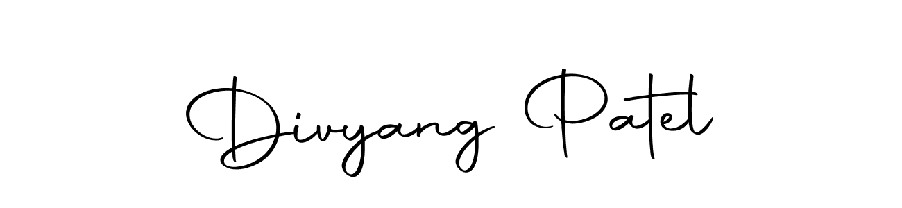 Also we have Divyang Patel name is the best signature style. Create professional handwritten signature collection using Autography-DOLnW autograph style. Divyang Patel signature style 10 images and pictures png