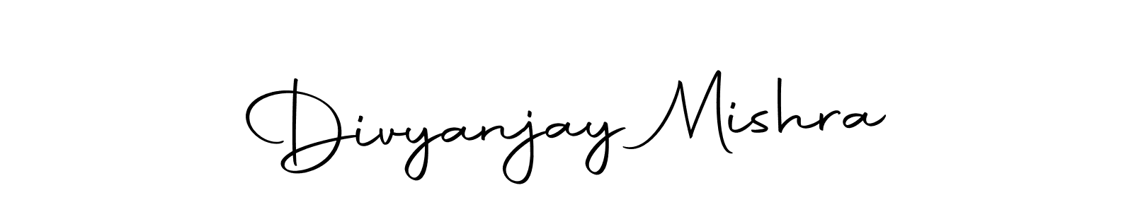 Create a beautiful signature design for name Divyanjay Mishra. With this signature (Autography-DOLnW) fonts, you can make a handwritten signature for free. Divyanjay Mishra signature style 10 images and pictures png