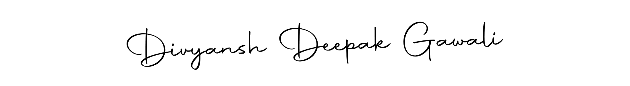 Autography-DOLnW is a professional signature style that is perfect for those who want to add a touch of class to their signature. It is also a great choice for those who want to make their signature more unique. Get Divyansh Deepak Gawali name to fancy signature for free. Divyansh Deepak Gawali signature style 10 images and pictures png