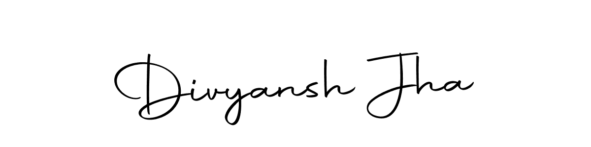 You should practise on your own different ways (Autography-DOLnW) to write your name (Divyansh Jha) in signature. don't let someone else do it for you. Divyansh Jha signature style 10 images and pictures png