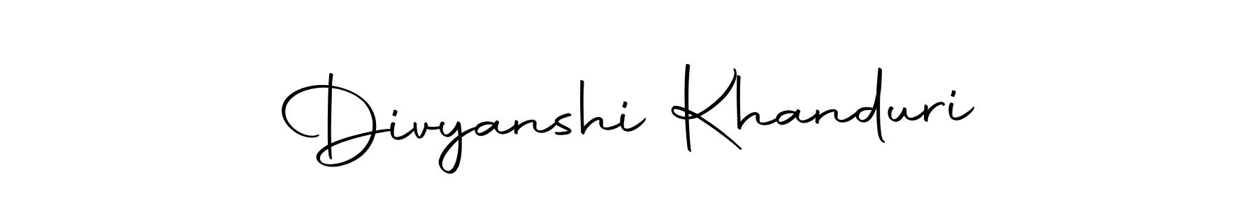 You can use this online signature creator to create a handwritten signature for the name Divyanshi Khanduri. This is the best online autograph maker. Divyanshi Khanduri signature style 10 images and pictures png