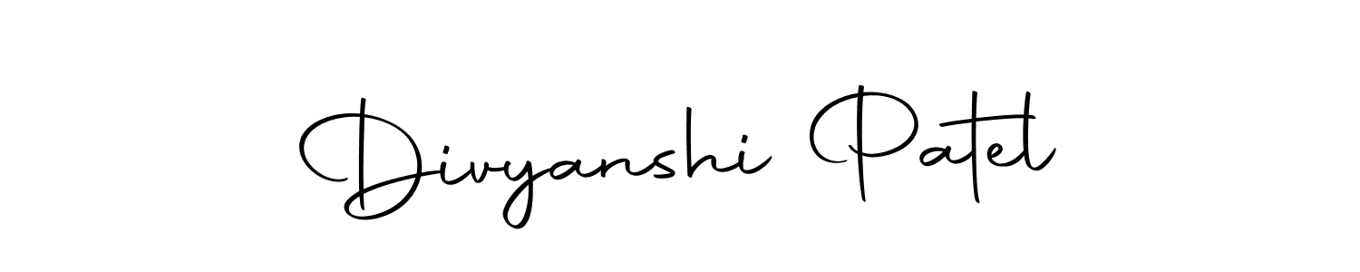 How to make Divyanshi Patel signature? Autography-DOLnW is a professional autograph style. Create handwritten signature for Divyanshi Patel name. Divyanshi Patel signature style 10 images and pictures png