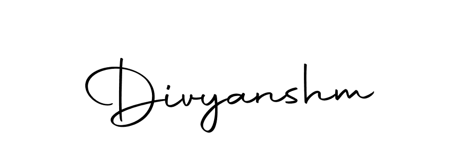 Create a beautiful signature design for name Divyanshm. With this signature (Autography-DOLnW) fonts, you can make a handwritten signature for free. Divyanshm signature style 10 images and pictures png