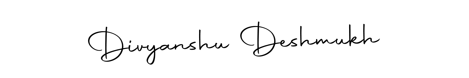 Create a beautiful signature design for name Divyanshu Deshmukh. With this signature (Autography-DOLnW) fonts, you can make a handwritten signature for free. Divyanshu Deshmukh signature style 10 images and pictures png