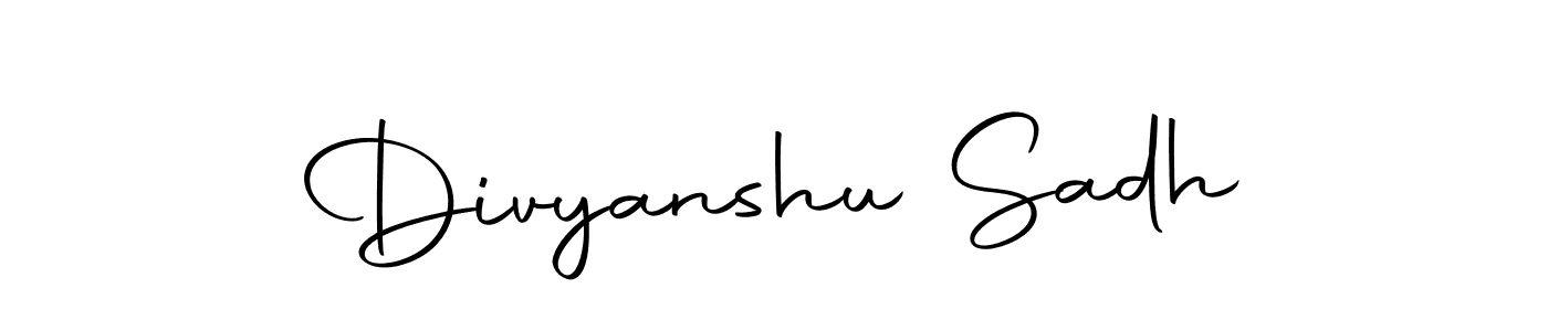 Make a beautiful signature design for name Divyanshu Sadh. Use this online signature maker to create a handwritten signature for free. Divyanshu Sadh signature style 10 images and pictures png