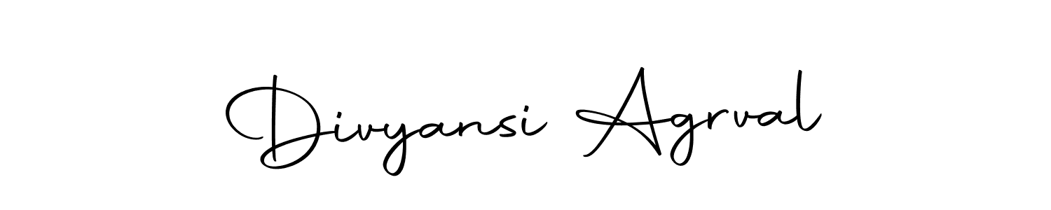 Divyansi Agrval stylish signature style. Best Handwritten Sign (Autography-DOLnW) for my name. Handwritten Signature Collection Ideas for my name Divyansi Agrval. Divyansi Agrval signature style 10 images and pictures png