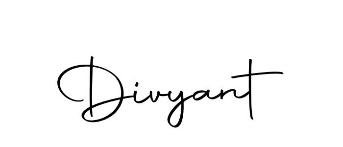 Create a beautiful signature design for name Divyant. With this signature (Autography-DOLnW) fonts, you can make a handwritten signature for free. Divyant signature style 10 images and pictures png