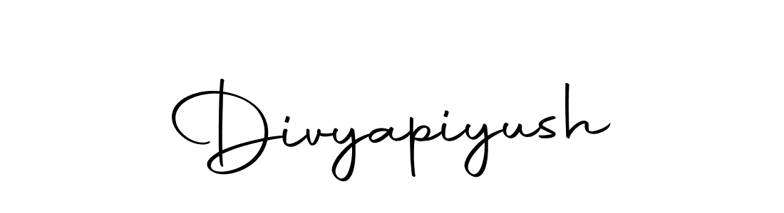 Design your own signature with our free online signature maker. With this signature software, you can create a handwritten (Autography-DOLnW) signature for name Divyapiyush. Divyapiyush signature style 10 images and pictures png