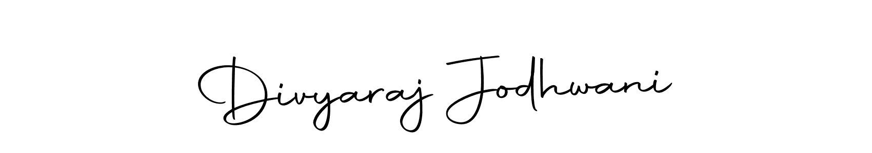 Make a short Divyaraj Jodhwani signature style. Manage your documents anywhere anytime using Autography-DOLnW. Create and add eSignatures, submit forms, share and send files easily. Divyaraj Jodhwani signature style 10 images and pictures png