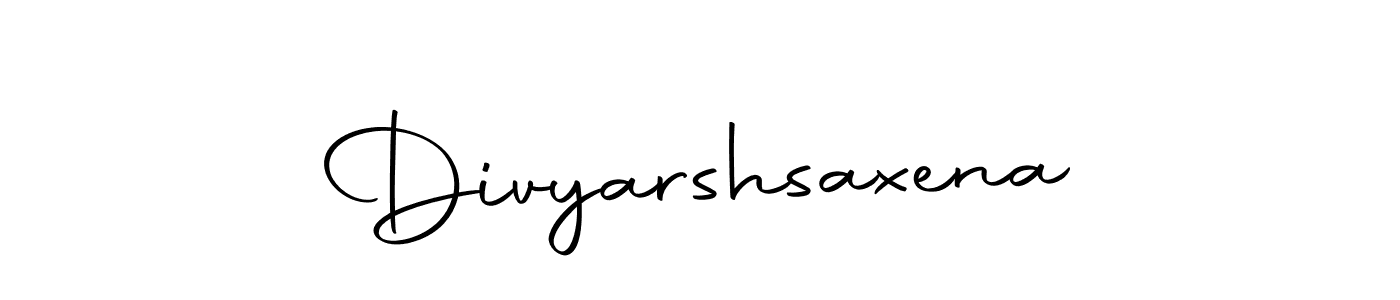 Create a beautiful signature design for name Divyarshsaxena. With this signature (Autography-DOLnW) fonts, you can make a handwritten signature for free. Divyarshsaxena signature style 10 images and pictures png