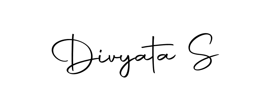 Create a beautiful signature design for name Divyata S. With this signature (Autography-DOLnW) fonts, you can make a handwritten signature for free. Divyata S signature style 10 images and pictures png