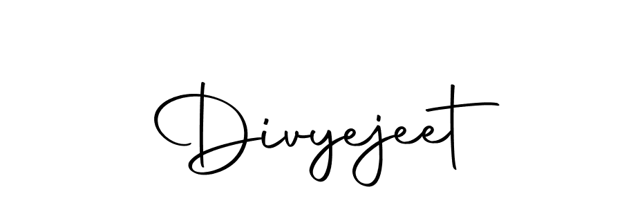 Design your own signature with our free online signature maker. With this signature software, you can create a handwritten (Autography-DOLnW) signature for name Divyejeet. Divyejeet signature style 10 images and pictures png