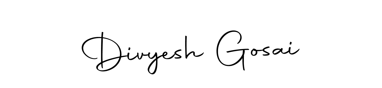 Also we have Divyesh Gosai name is the best signature style. Create professional handwritten signature collection using Autography-DOLnW autograph style. Divyesh Gosai signature style 10 images and pictures png