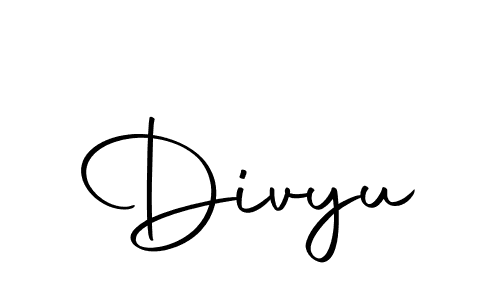 How to make Divyu signature? Autography-DOLnW is a professional autograph style. Create handwritten signature for Divyu name. Divyu signature style 10 images and pictures png