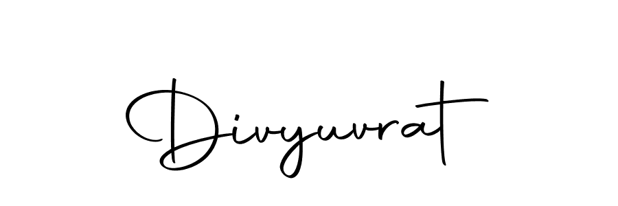 The best way (Autography-DOLnW) to make a short signature is to pick only two or three words in your name. The name Divyuvrat include a total of six letters. For converting this name. Divyuvrat signature style 10 images and pictures png