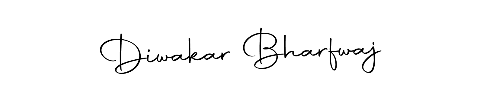 Create a beautiful signature design for name Diwakar Bharfwaj. With this signature (Autography-DOLnW) fonts, you can make a handwritten signature for free. Diwakar Bharfwaj signature style 10 images and pictures png