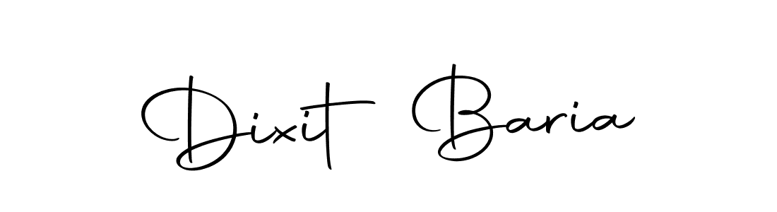 Dixit Baria stylish signature style. Best Handwritten Sign (Autography-DOLnW) for my name. Handwritten Signature Collection Ideas for my name Dixit Baria. Dixit Baria signature style 10 images and pictures png