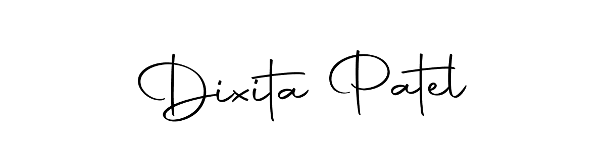 Create a beautiful signature design for name Dixita Patel. With this signature (Autography-DOLnW) fonts, you can make a handwritten signature for free. Dixita Patel signature style 10 images and pictures png