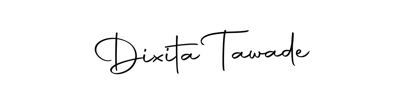 Dixita Tawade stylish signature style. Best Handwritten Sign (Autography-DOLnW) for my name. Handwritten Signature Collection Ideas for my name Dixita Tawade. Dixita Tawade signature style 10 images and pictures png