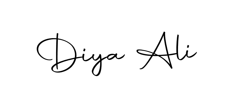 How to make Diya Ali signature? Autography-DOLnW is a professional autograph style. Create handwritten signature for Diya Ali name. Diya Ali signature style 10 images and pictures png
