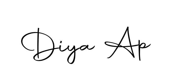 It looks lik you need a new signature style for name Diya Ap. Design unique handwritten (Autography-DOLnW) signature with our free signature maker in just a few clicks. Diya Ap signature style 10 images and pictures png
