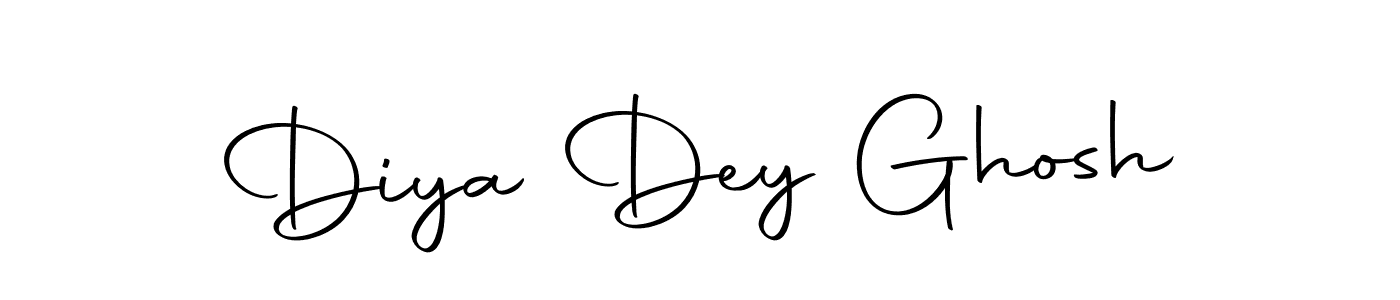 The best way (Autography-DOLnW) to make a short signature is to pick only two or three words in your name. The name Diya Dey Ghosh include a total of six letters. For converting this name. Diya Dey Ghosh signature style 10 images and pictures png