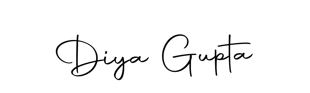 Diya Gupta stylish signature style. Best Handwritten Sign (Autography-DOLnW) for my name. Handwritten Signature Collection Ideas for my name Diya Gupta. Diya Gupta signature style 10 images and pictures png