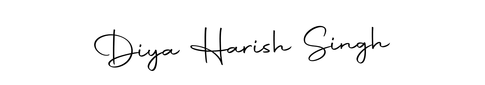 This is the best signature style for the Diya Harish Singh name. Also you like these signature font (Autography-DOLnW). Mix name signature. Diya Harish Singh signature style 10 images and pictures png