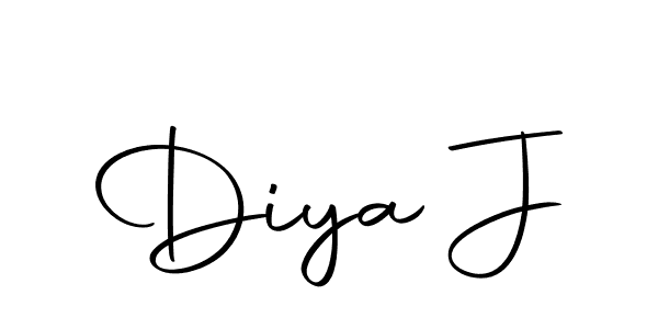 Make a beautiful signature design for name Diya J. Use this online signature maker to create a handwritten signature for free. Diya J signature style 10 images and pictures png
