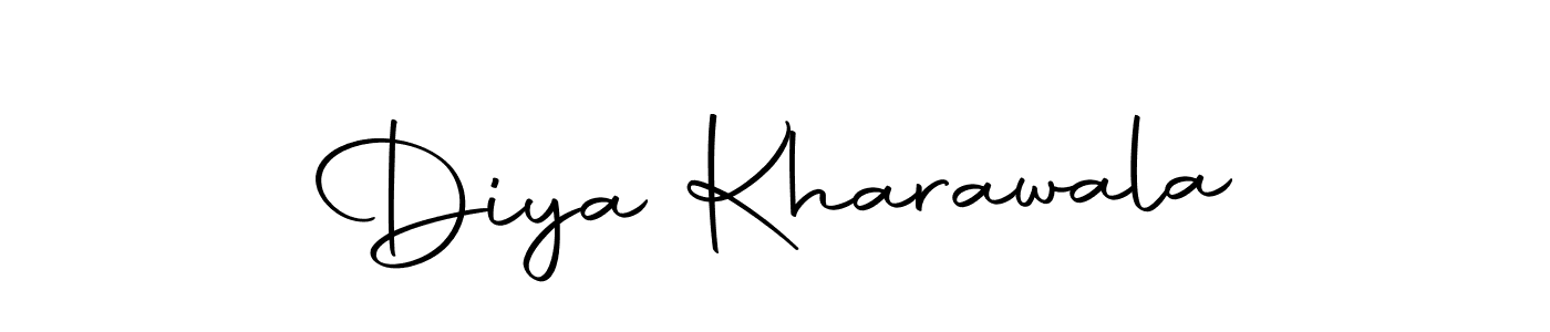 Autography-DOLnW is a professional signature style that is perfect for those who want to add a touch of class to their signature. It is also a great choice for those who want to make their signature more unique. Get Diya Kharawala name to fancy signature for free. Diya Kharawala signature style 10 images and pictures png