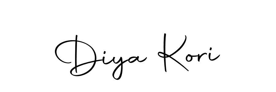 The best way (Autography-DOLnW) to make a short signature is to pick only two or three words in your name. The name Diya Kori include a total of six letters. For converting this name. Diya Kori signature style 10 images and pictures png